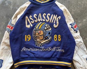 Vintage 80's GAP DENIM Men's 2 Tone Blue Jean Jacket STADIUM