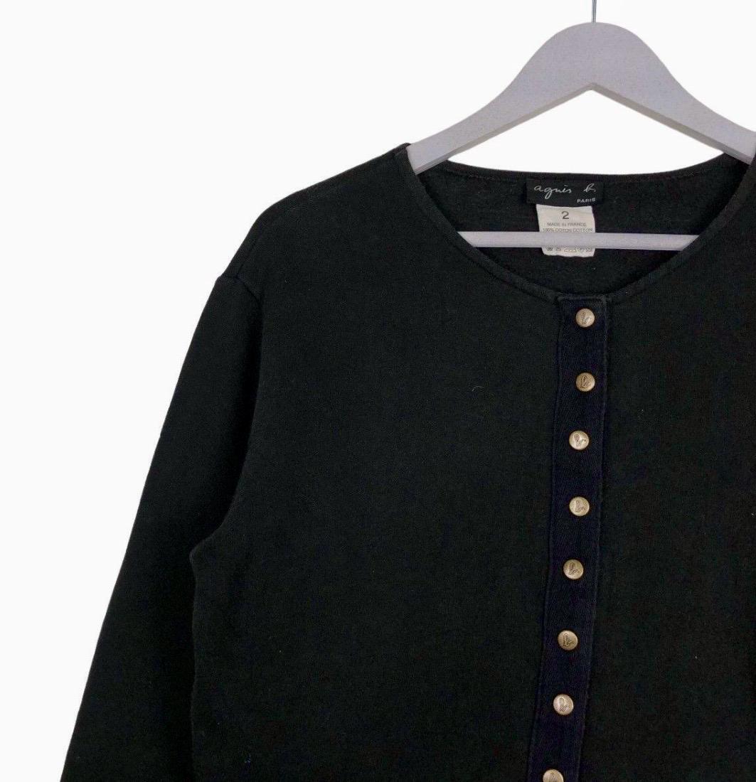 90s ~00s Vintage agnès b Sweat Cardigan 90s ~00s Vintage agnès b Sweat Cardigan 90s ~00s Vintage
