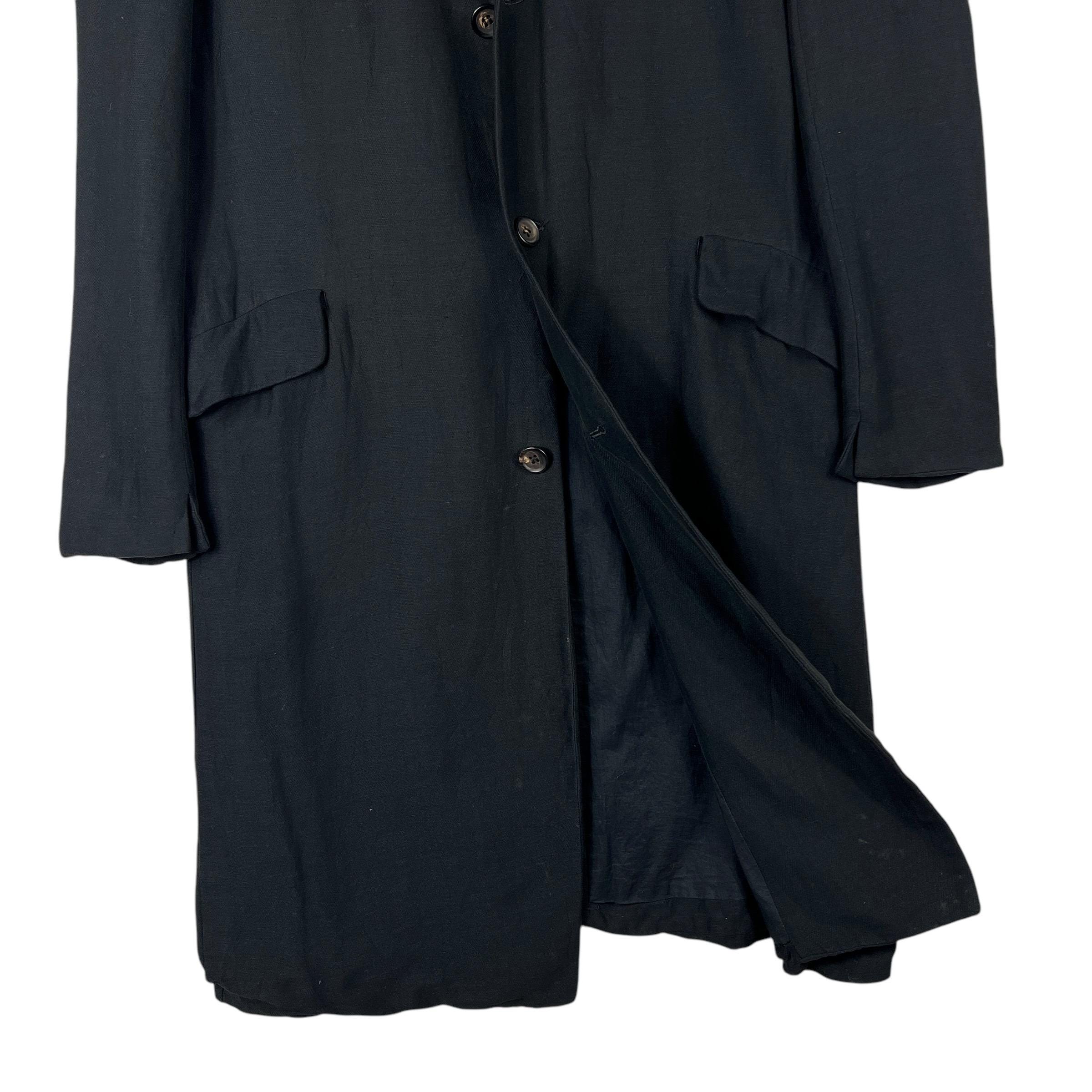 Vintage SS2004 Julius 7 Frayde Viscose Linen Coat Avant