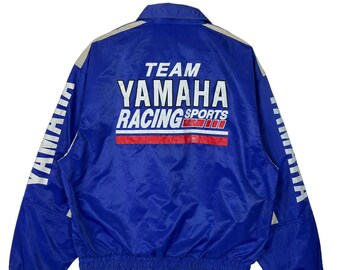 Vintage Yamaha Racing Team Jacket - Etsy Vintage Yamaha Racing Team Jacket - Etsy