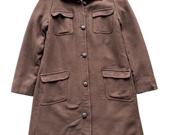 スカイ Italy製 Vintage V2 VERSACE Coat Vintage Versace Classic V2 Wool Long Coat Made in Italy Men's