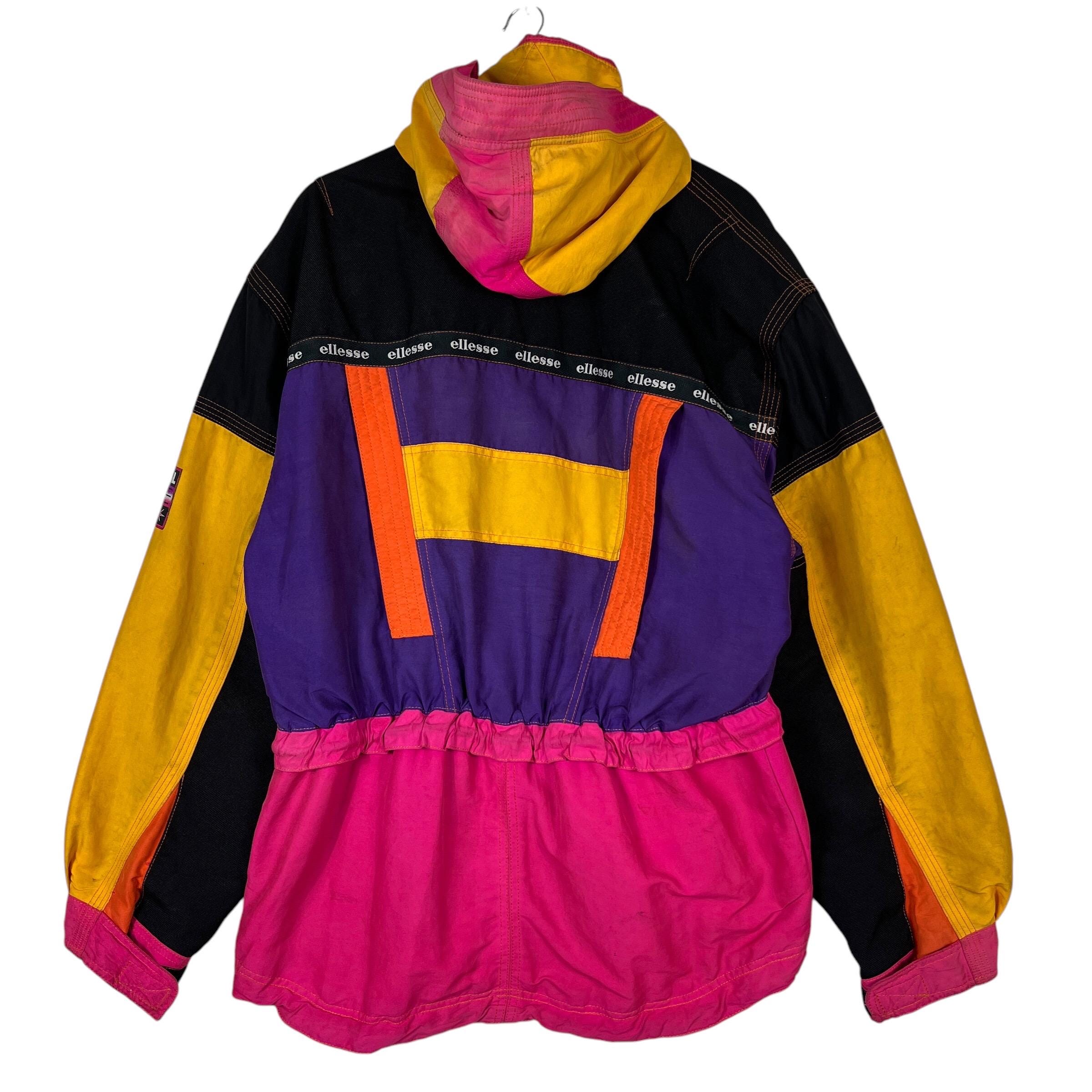 90s Vintage Ellesse Vertical Dive Multi Colour Ski Astro Jacket - Etsy