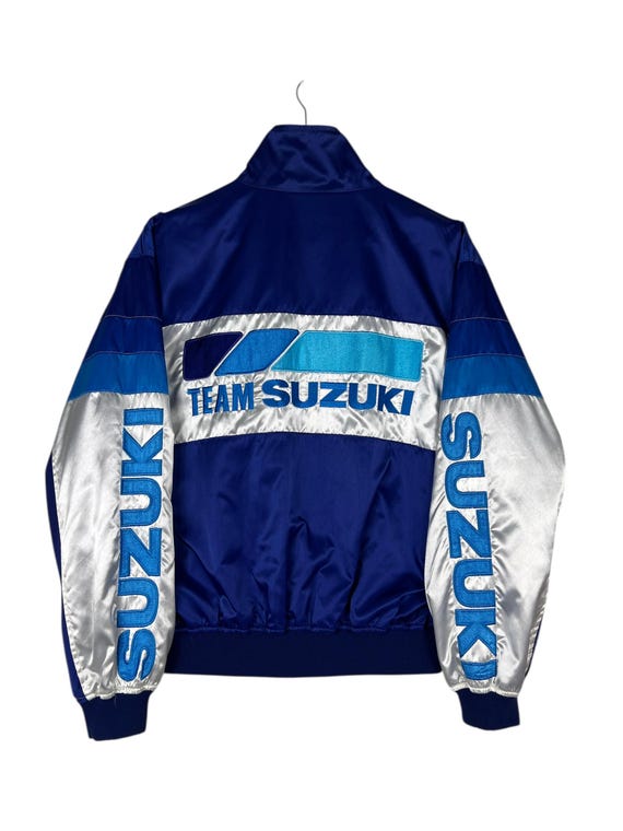 Vintage Suzuki Racing Team Reversible Bomber Jacket Made in
