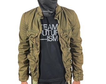 Vintage AD1999 Comme Des Garcons wringkle Less Button Jacket Made In Japan Size S