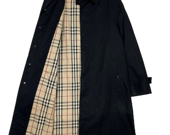 Vintage Burberrys Nova Check Foder Trenchcoat - Storlek M
