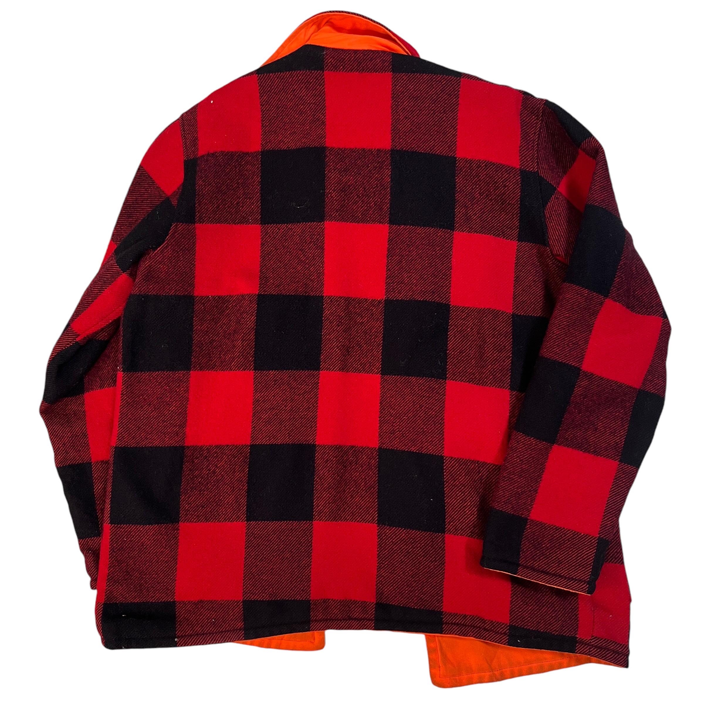 70s 80s Vintage Woolrich Reversible Plaid Check Hunting