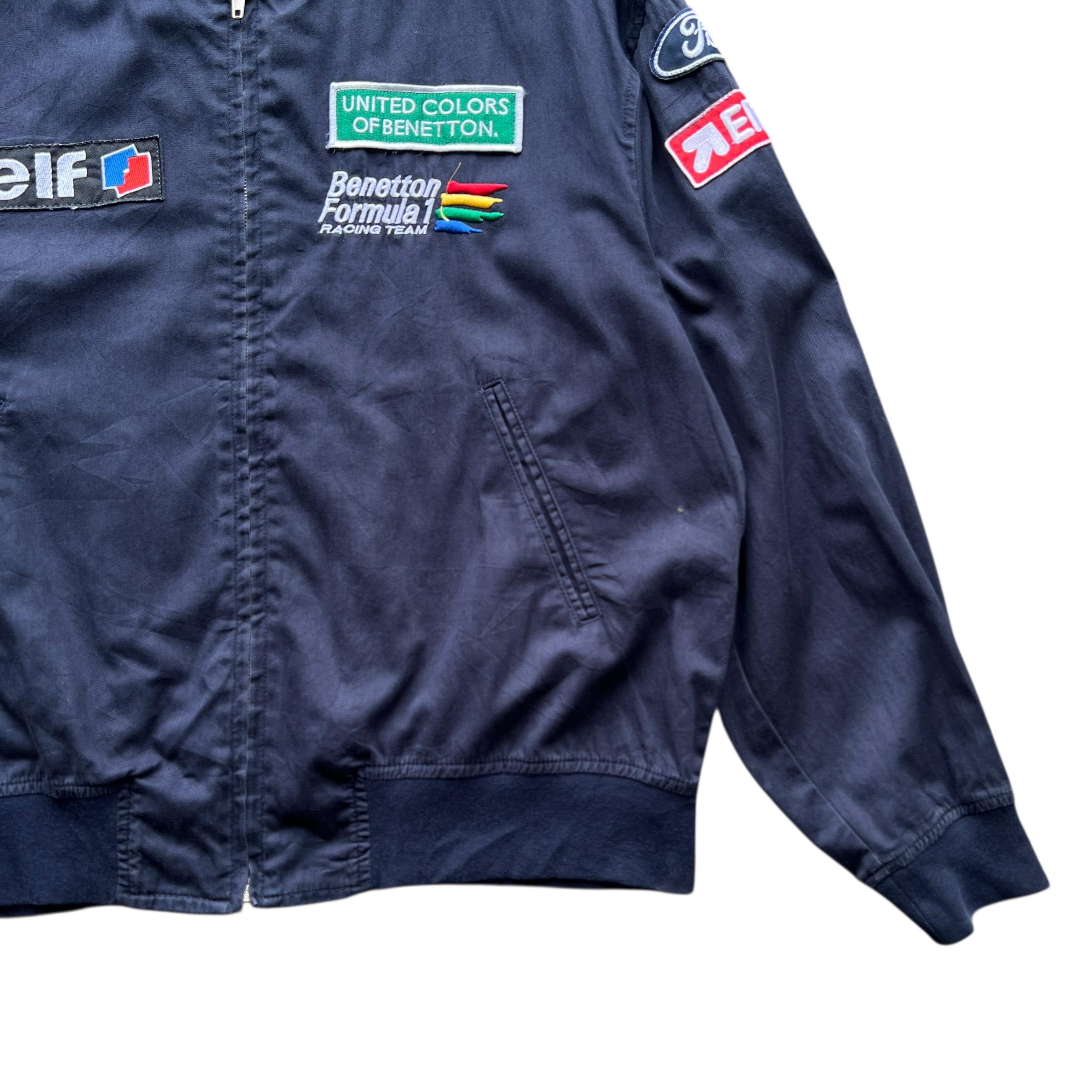 Vintage Benetton Formula 1 Racing Bomber Jacket - Made in Italy