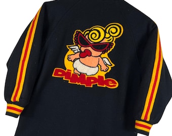 Kurtka uniwersytecka Vintage Hysteric Glamour z haftowanym logo, wyprodukowana w Japonii – rozmiar LL dla dzieci