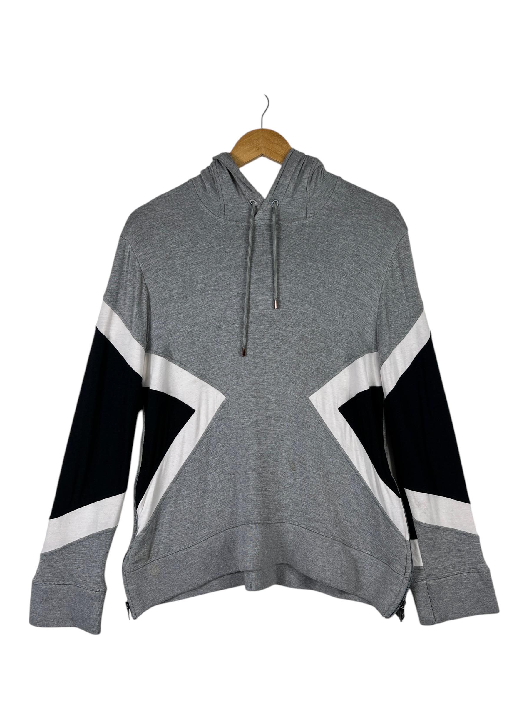 Neil Barrett Slim Fit Modernist Hoodie Zipper Made in Portugal