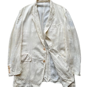 Y's Yohji Yamamoto X Aspesi Linen Laser Jacket - Made in Italy - Etsy