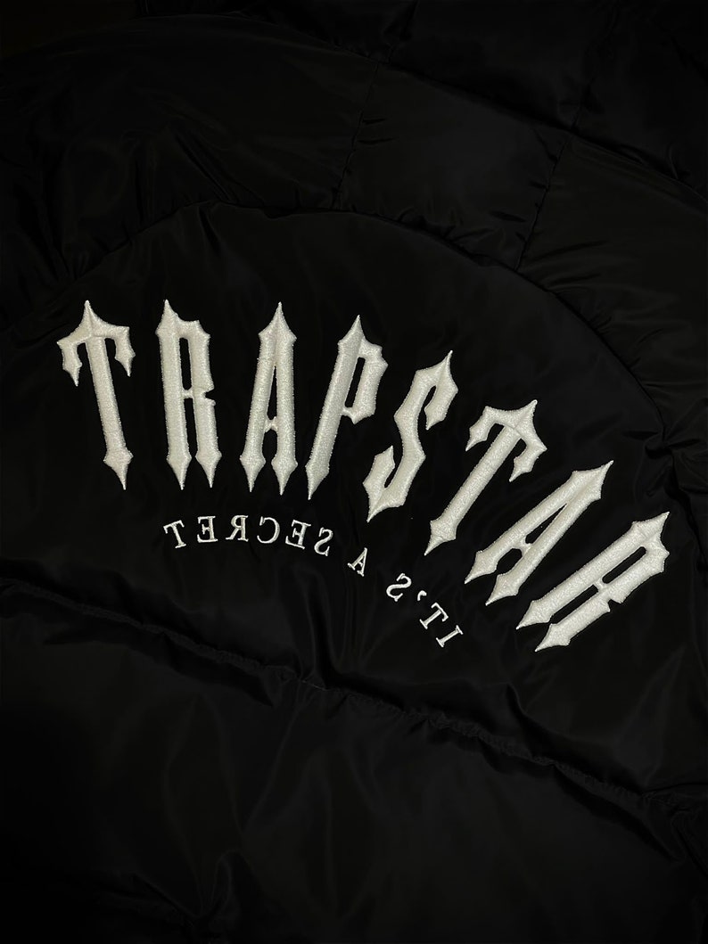 Trapstar Irongate ARCH PUFFER AW23 BLACK jacket Fast shipping image 3