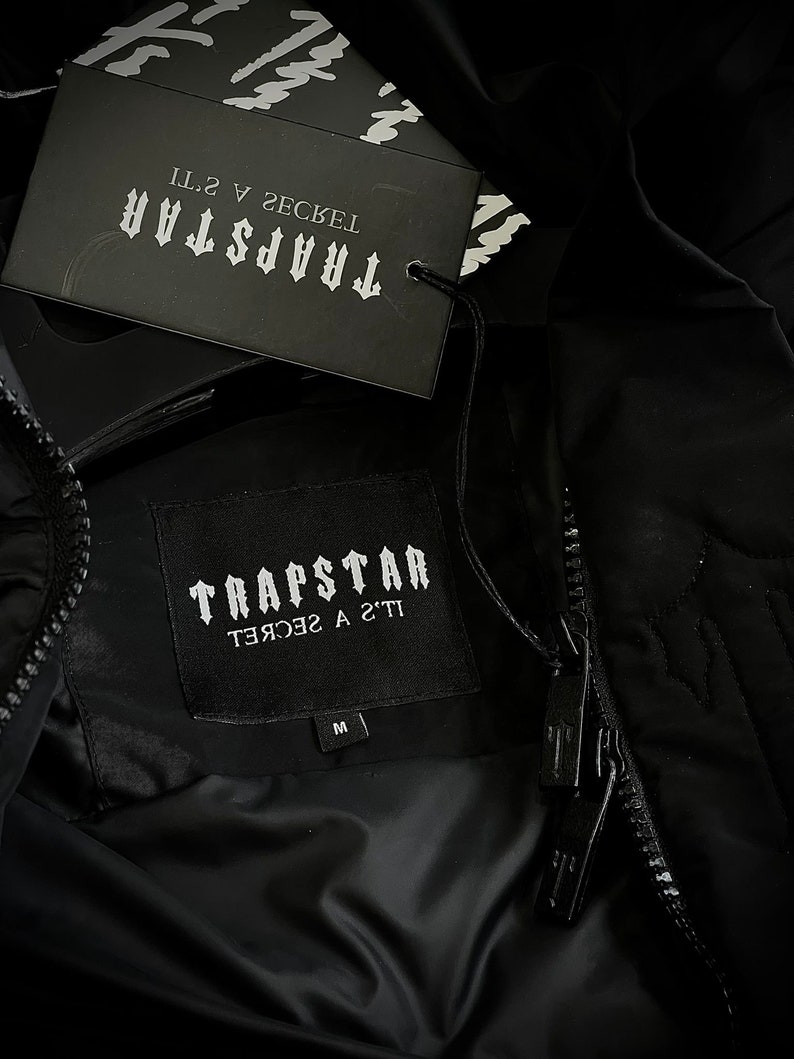 Trapstar Irongate ARCH PUFFER AW23 BLACK jacket Fast shipping image 9