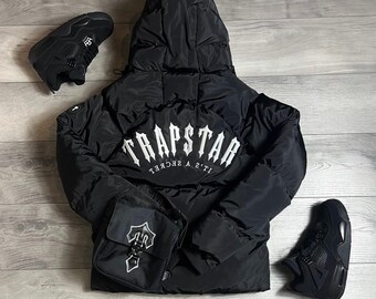 Trapstar Irongate ARCH PUFFER AW23 - ZWARTE jas Snelle verzending