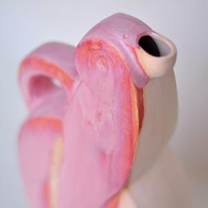 Ceramic Bird Sculpture Pitcher – Artist Design – Studio Pottery – Hand Glazed Ceramic – Collectible Art Pottery – Open Edition