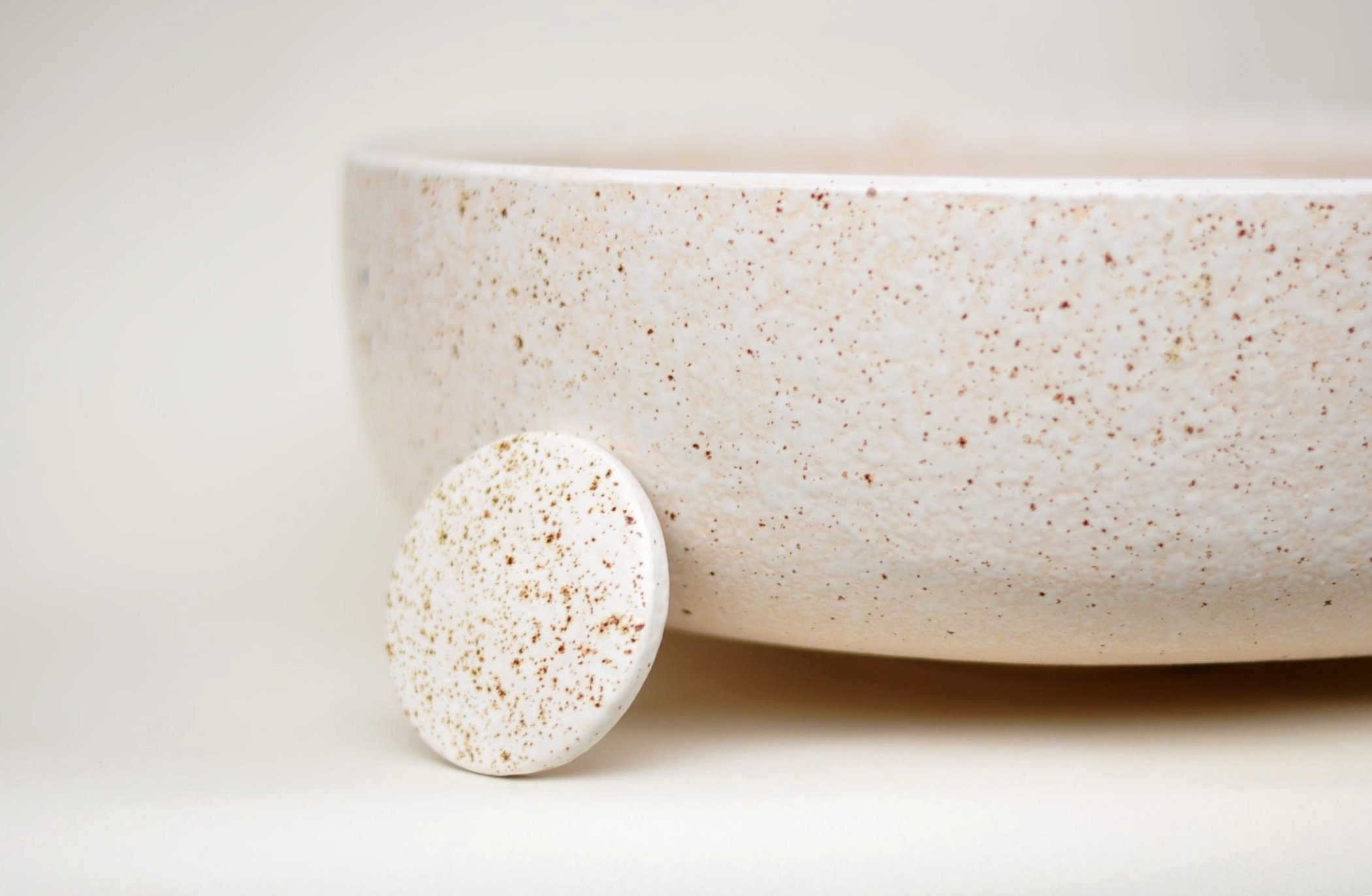 Handmade Ceramic sink - Cappuccino (flat)