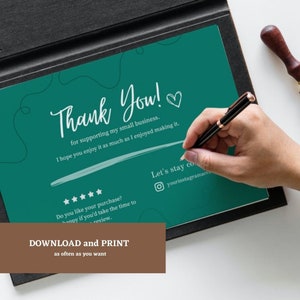 Small Business Bundle / Thank you for your order / Karten für Bestellung / Verpackungsmaterial / Persönliche Notiz / Hinweis auf Bewertung