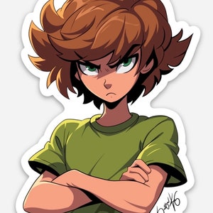 Shaggy Style Decal: 70s Inspired Sticker for Cool Cats by Sutton Kane