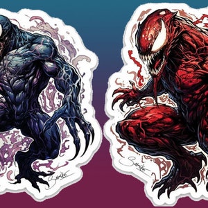 Venom vs Carnage Sticker Pack by Sutton Kane