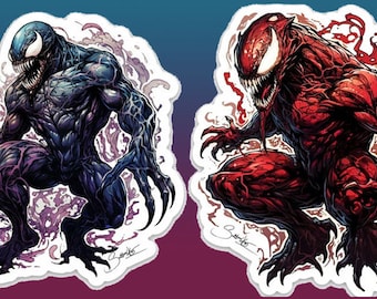 Venom vs Carnage Sticker Pack by Sutton Kane