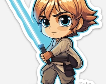 Luke Skywaker: The Last Hope Sticker by Sutton Kane