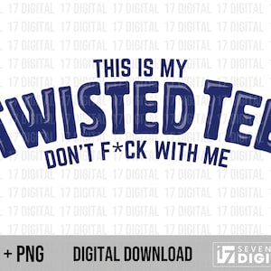 Twisted Tee SVG PNG, Funny Twisted Tea Design, Cricut & Silhouette, Stampabile, Download digitale, Sfondo trasparente