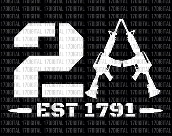 2nd Amendment SVG PNG, 2A Digital Download, Pro Gun Design, Second Amendment Downloadable Design, Printable