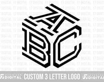 Custom 3 Letter Logo PNG SVG