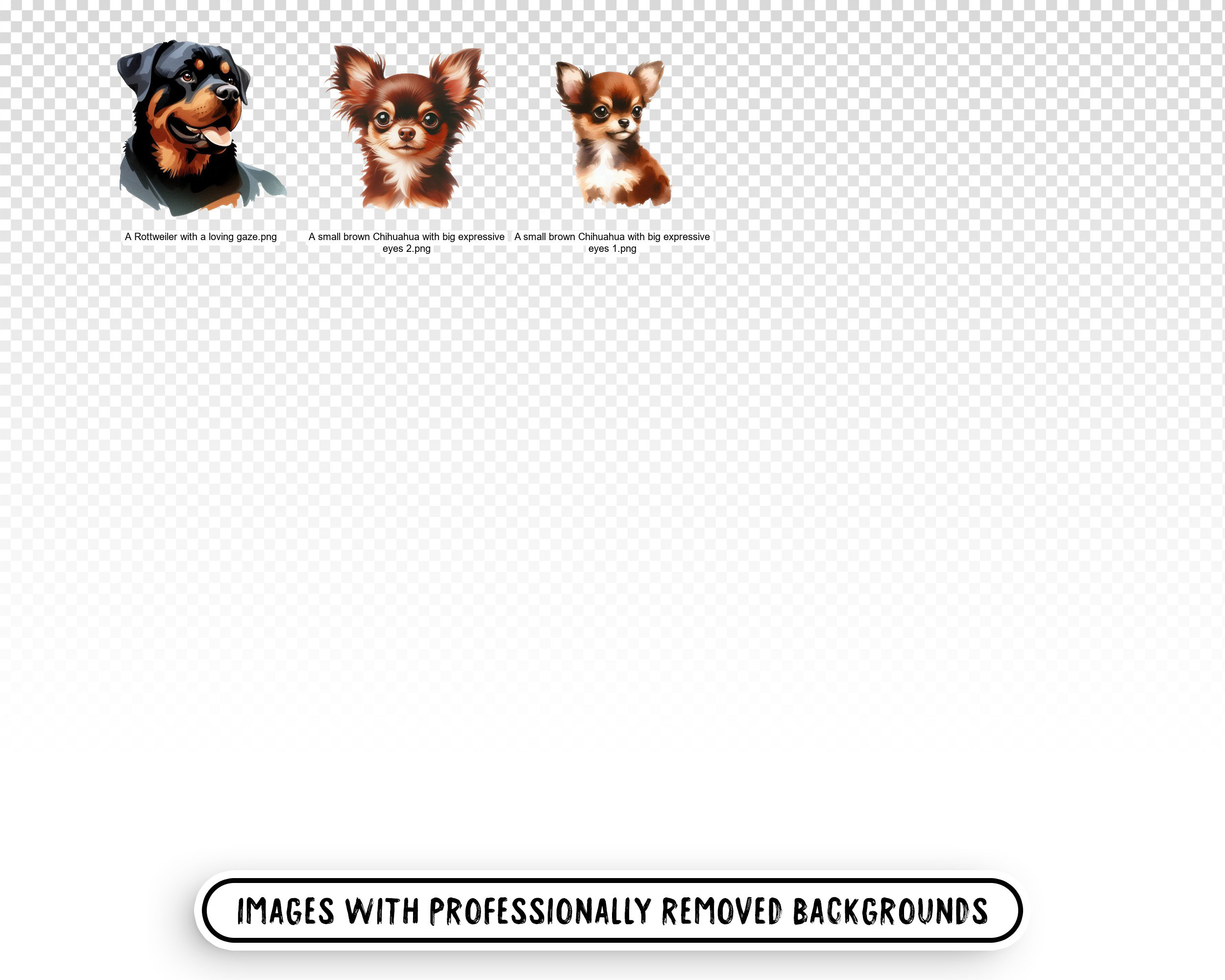 Dogs Watercolor Clipart Bundle - 33 High-quality PNG Images, Pet ...