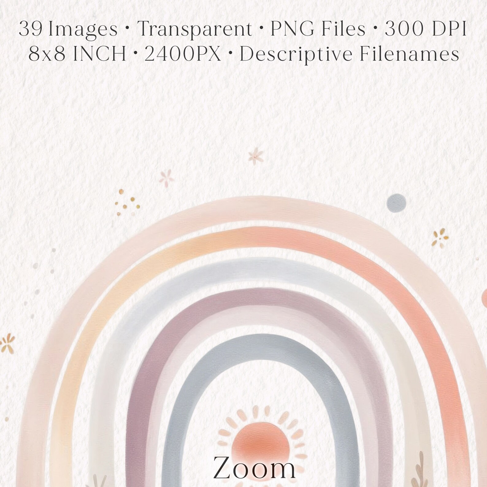 Boho Baby Shower Clipart, Watercolor Baby Toys PNG, Newborn Kids ...