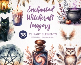 Witchcraft Clipart PNG, Dark Witch Clip Art, Pagan PNG, Magic Mystical Clipart, Witchcraft Pagan Clipart, Mystical PNG Download