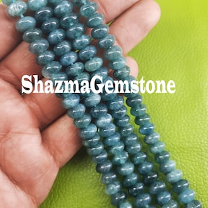 8&quot; strand grandidierite beads grandidierite quartz smooth beads grandidierite rondelle beads semi precious stone jewelry making crafts