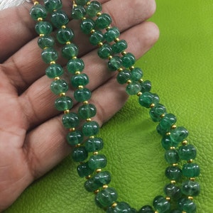 8&quot; strand natural green strawberry beads strawberry smooth watermelon shape  beads strawberry rondelle carving beads strawberry jewelry