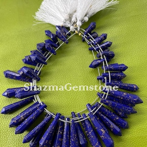 8&quot; strand lapis coper beads hydro faceted bullet shape beads semi precious stone necklace stone beads fine quality beads side drilled beads