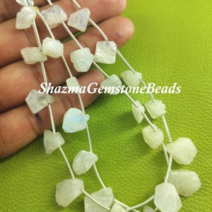 natural rainbow moonstone beads smooth carving moonstone gemstone rainbow nugget shape 8&quot; strand moonstone carving tumble bead jewelry craft