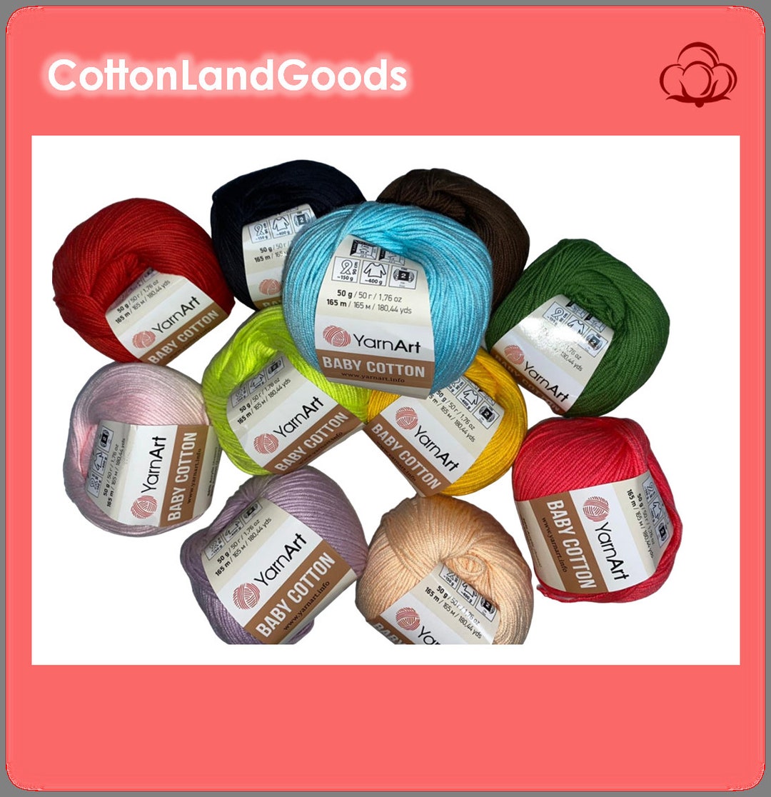 Yarnart Baby Cotton, Amigurumi Yarns, Cotton Crochet Yarn, Crochet