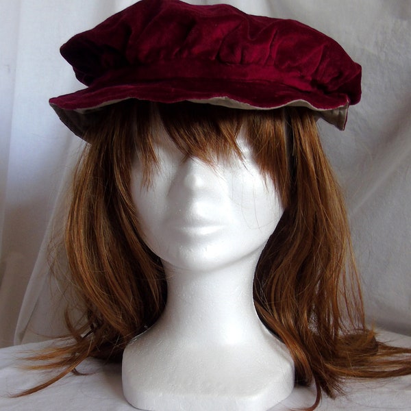 Chapeau Renaissance bordeaux pour homme