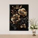 Beautiful Flowers in Black and Gold Printable Wall Art - Etsy