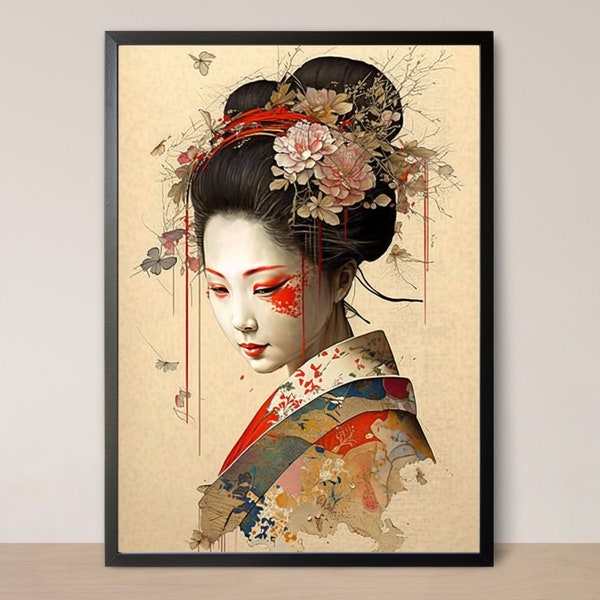 Japanese Art Prints and Paintings, Women Portraits, Geisha Art, and Ukiyo-e Prints, oriental decor