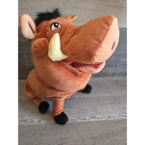 Disney Parks  Lion King Pumba Warthog Pumbaa Pig Plush Stuffed Animal 14&quot; b319