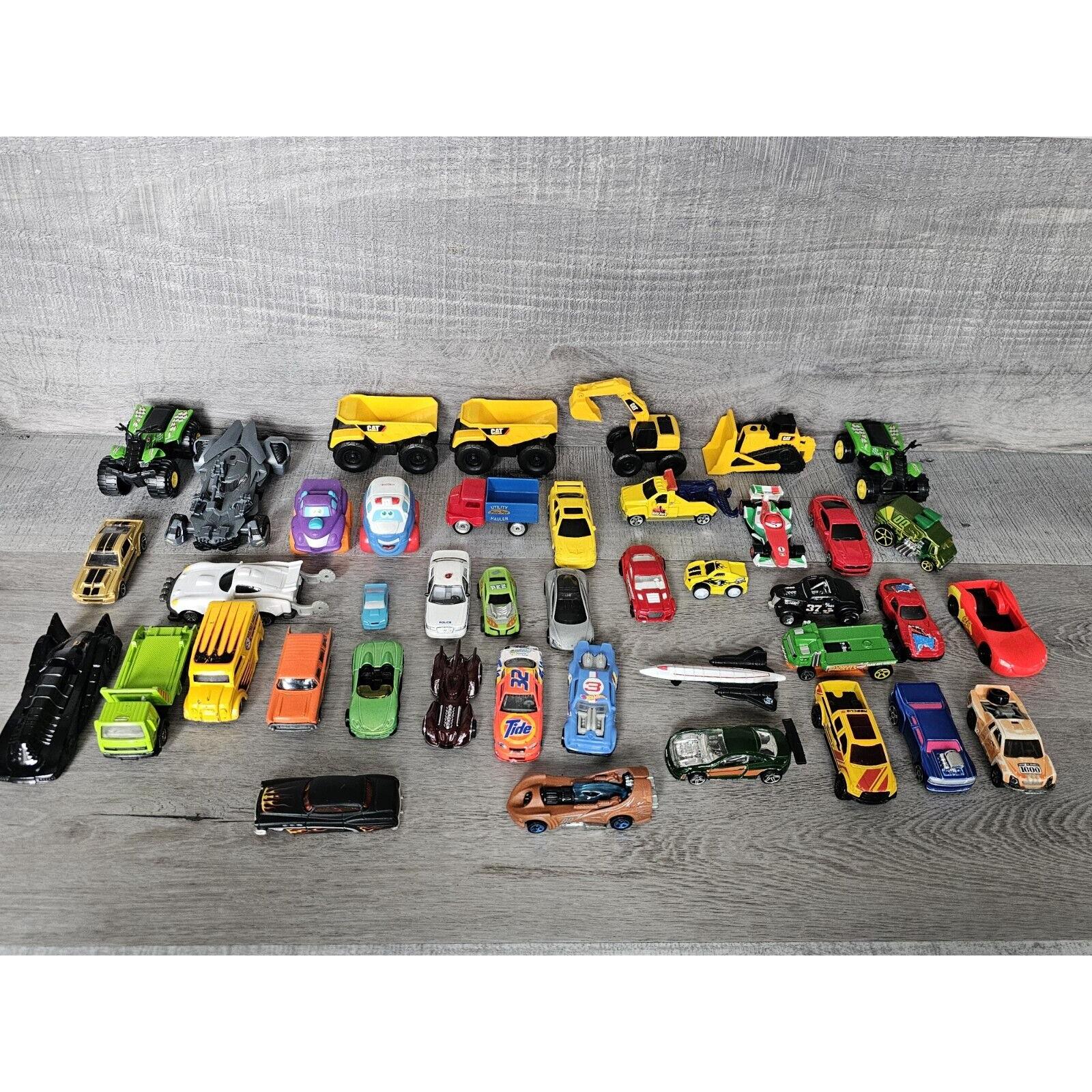 Lot of 42 Cars Mattel Hot Wheels Matchbox CAT Nascar Racing Some