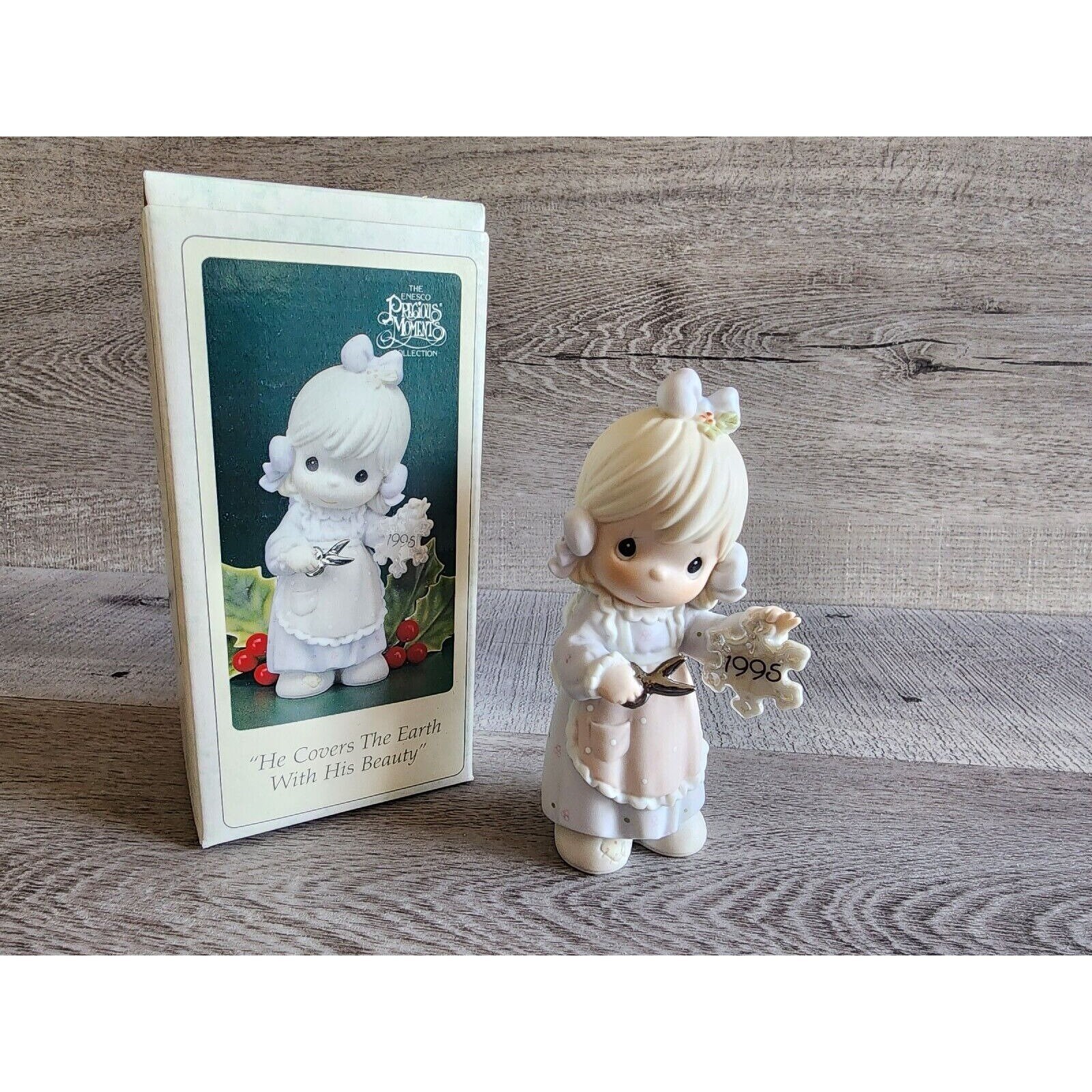 Precious Moments 1995 He Covers The Earth With His Beauty 142654 w Box