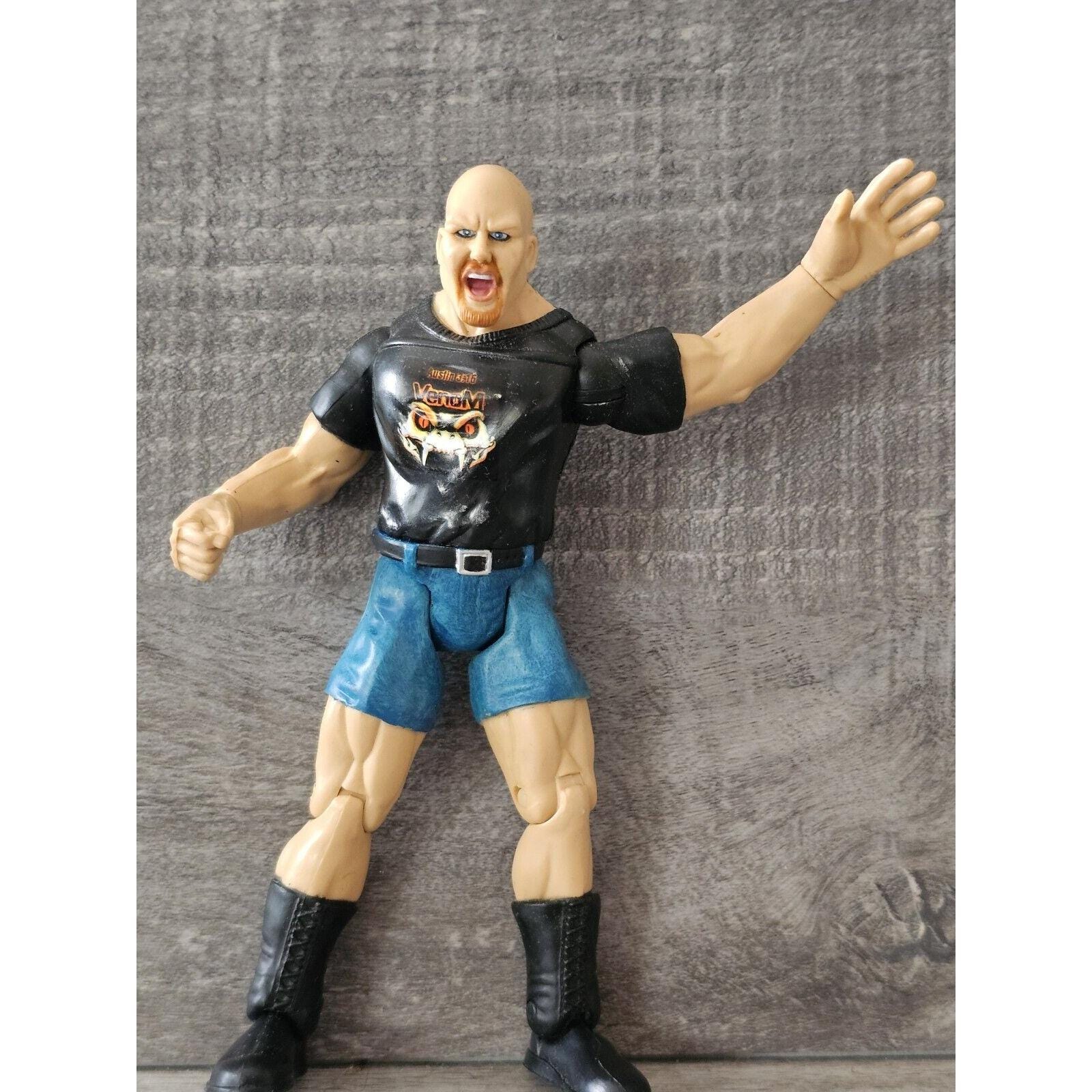 WWE WWF Stone Cold Steve Austin 1999 Figure Jakks Pacific Titan
