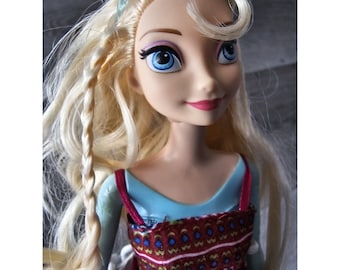 Disney Frozen Elsa Lalka modowa Mattel Vintage + Stroje