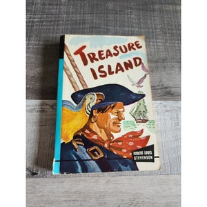 Treasure Island Miękka oprawa autorstwa Roberta Louisa Stevensona Art Type Ed Vintage 1960s