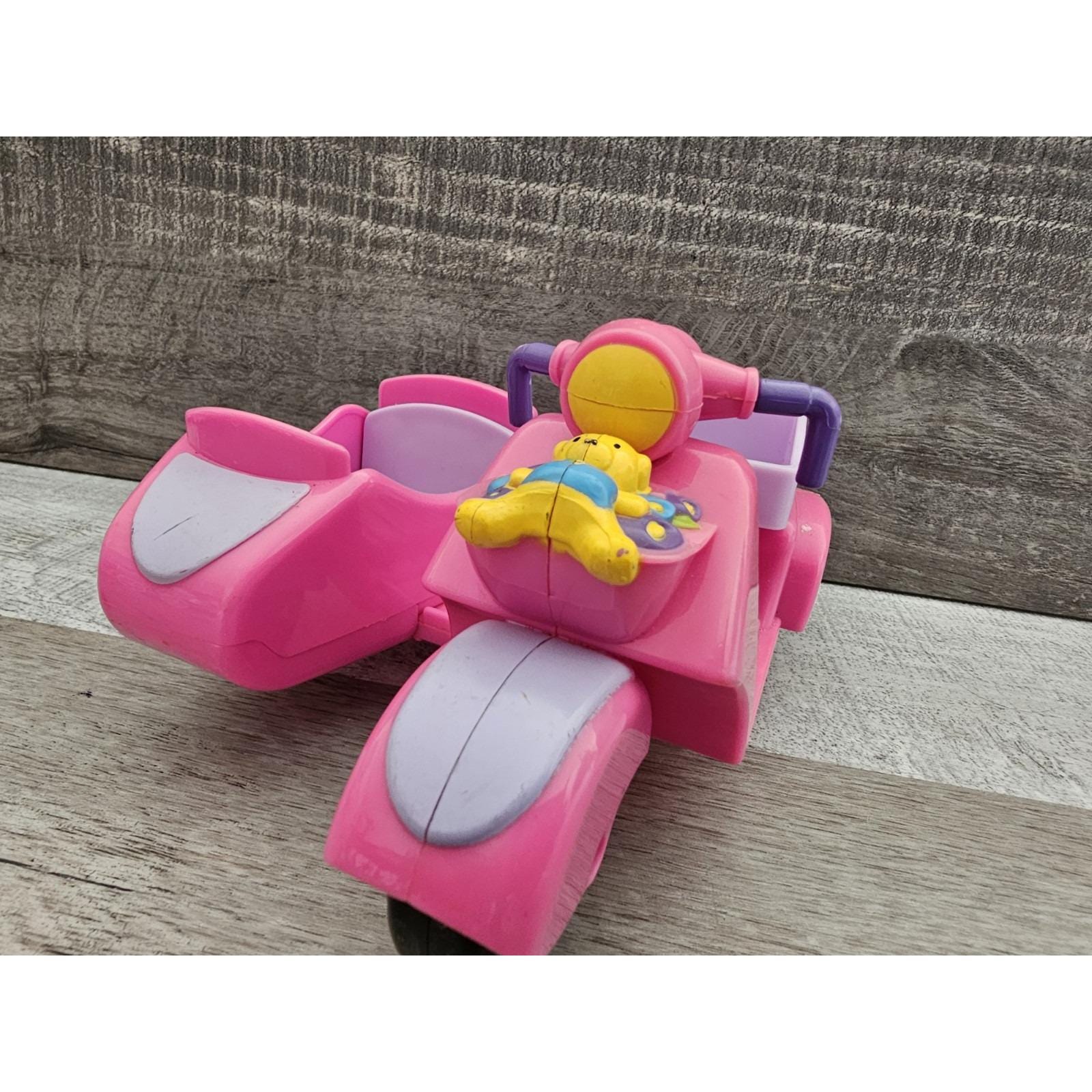 Fisher Price Little People Scooter With Sidecar Pink Motorcycle