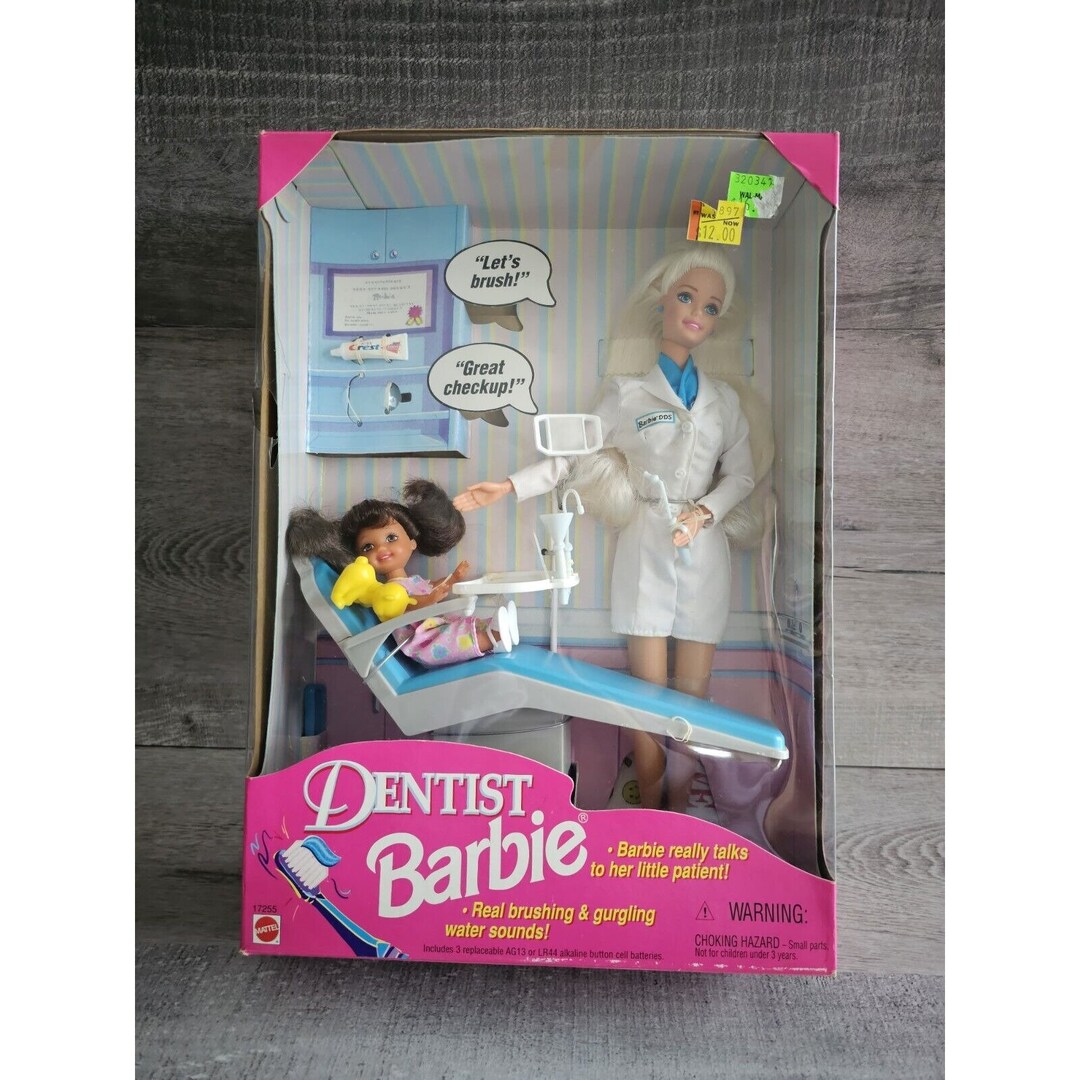 Vintage 1997 Talking Dentist Barbie Little Patient Kelly Hispanic 17255 READ Etsy Canada