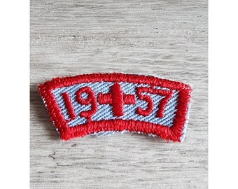 Vintage Boy Scout PATCH 19+57 BSA Abzeichen in den 1950er Jahren