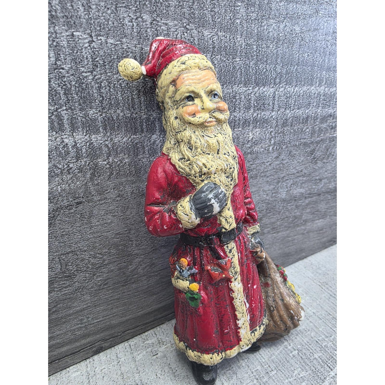 ブロー成型ヴィンテージプラスチック製サンタクロースおもちゃ卓上