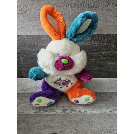 Jelly Bean Bunny Plush 14” Stuffed Animal Rabbit Vintage Toy