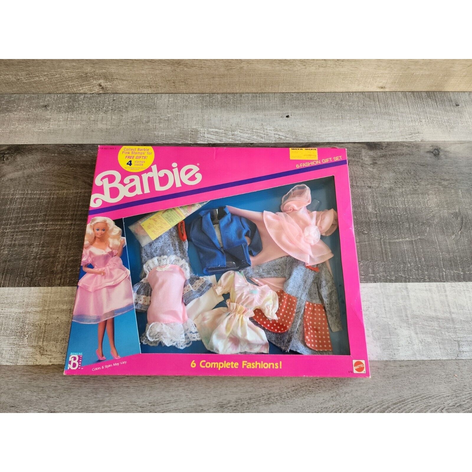 Vintage 1990 Mattel 8750 Barbie 6 Fashion Gift Set Doll - Etsy